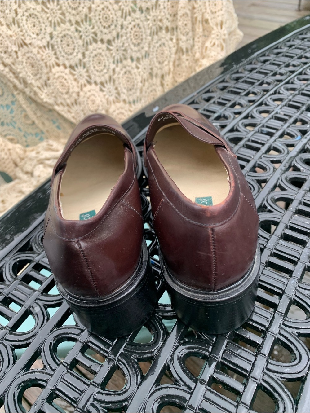 Women’s Bass Classic Penny Loafers in Burgundy Size 8.5 - Picture 5 of 7